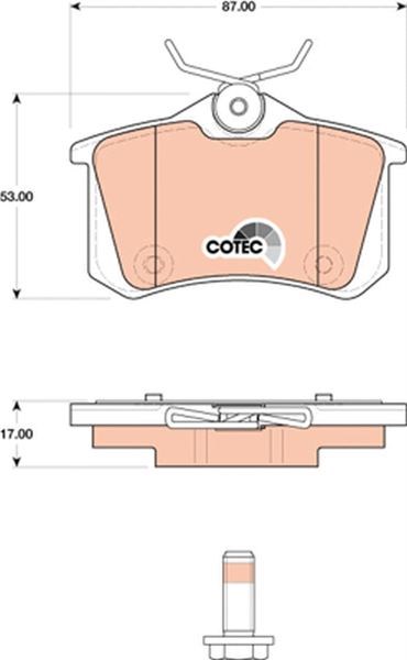 Renault Fluence Megane Peugeot 207 308 307 Partner Citroen Berlingo C2 C3 C4... TRW