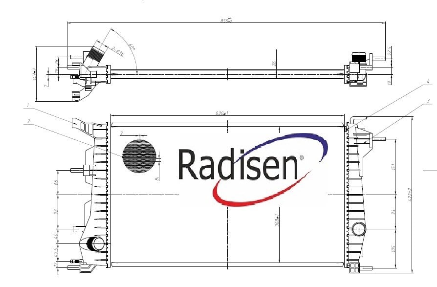 Renault Fluence Radyatör 1.5 dCi 26MM RADISEN