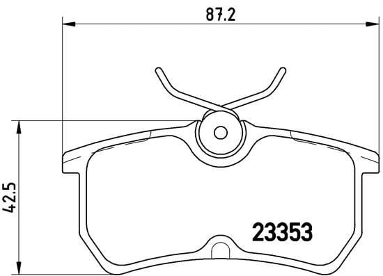 Ford Focus I Fiesta VI Arka Fren Balatası BREMBO