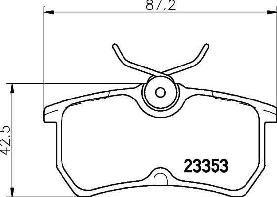 Ford Focus I Fiesta VI Arka Fren Balatası VALEO