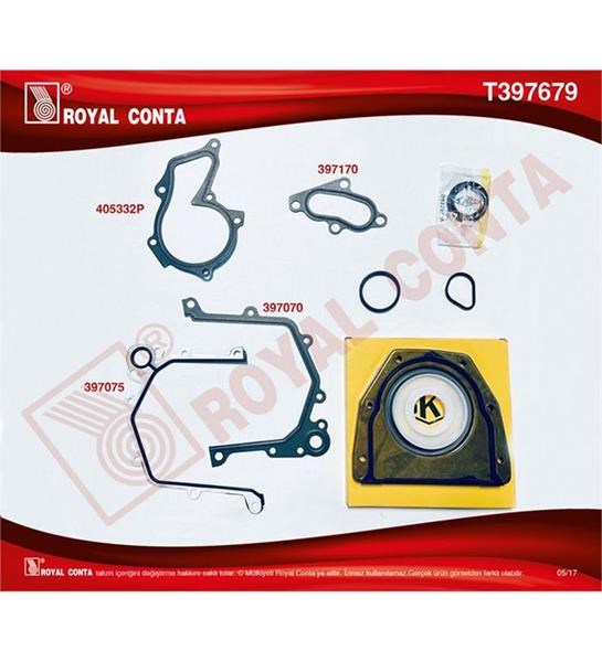 Ford Focus 1.6 16V Zetec S / Duratec EFI Alt Motor Takım Conta SKT Keçeli ROYAL