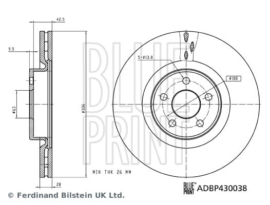 Ford Focus II Ön Fren Diski BLUEPRINT