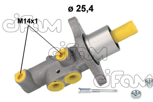 Ford Focus 2 C-Max Volvo C30 C70 S40 V50 Fren Ana Merkezi 25.4mm CIFAM