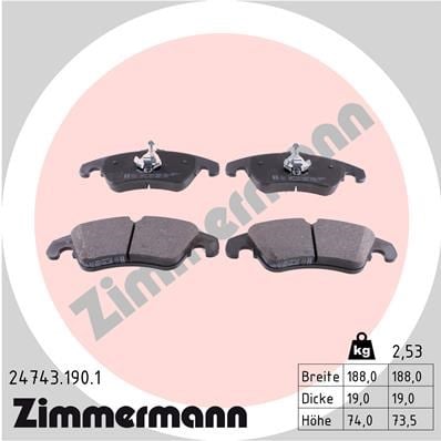 Ford Focus II Ön Fren Balatası ZIMMERMANN