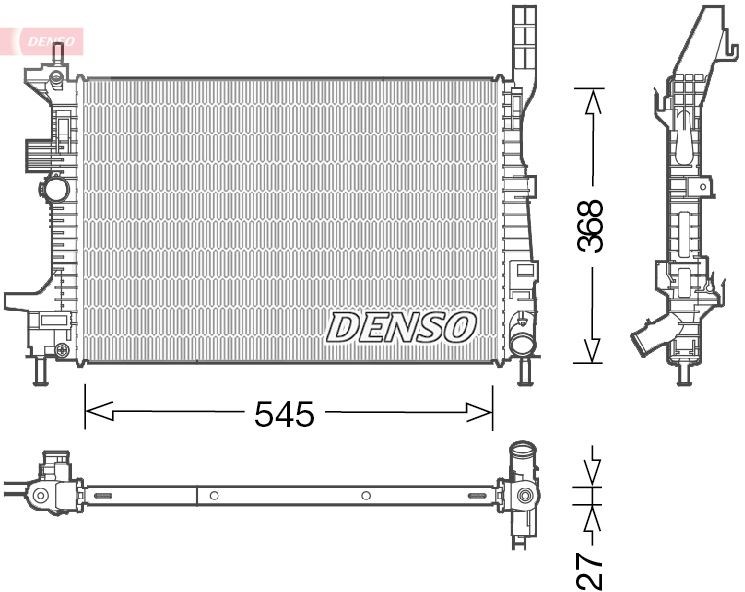 Ford Focus III / Yeni Connect Motor Su Radyatörü DENSO