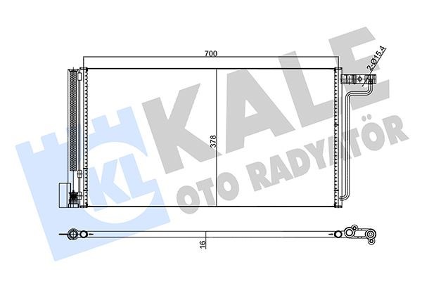 Ford Focus 3 Klima Radyatörü KALE-RADYATOR