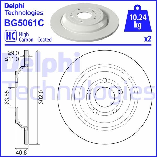 Ford Focus IV Arka Fren Disk Aynası Takım DELPHI