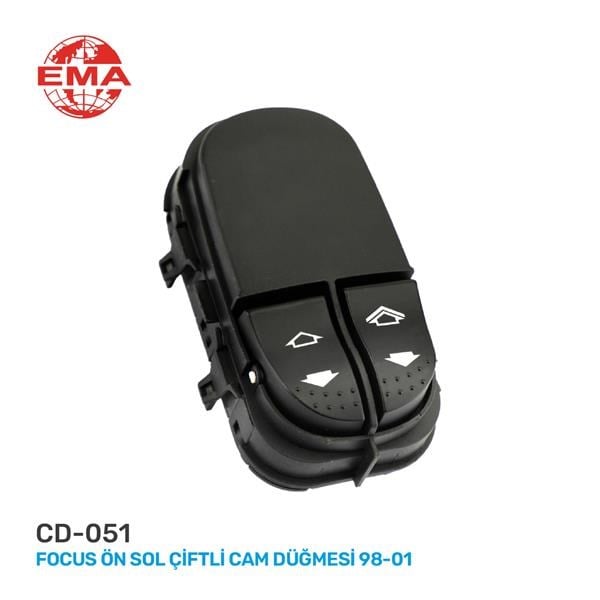Ford Focus Ön Sol Çiftli Cam Açma Anahtarı [1998-2001] EMA