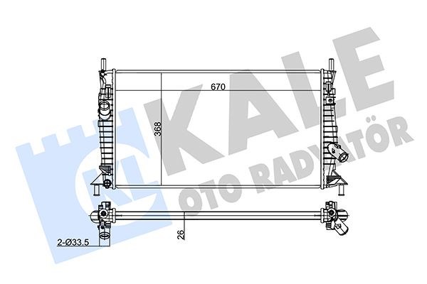 Ford Focus 04> 1.6 TDCİ-Benzinli Mazda 3 1.4 1.6 03>09 Volvo C30 C70 S40 V50... KALE-RADYATOR