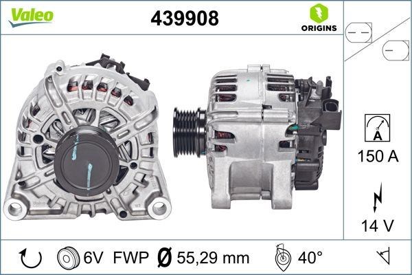 Ford Focus Kuga C-Max Alternatör [2011 Sonrası 2.0 TDCİ 150 AMP] VALEO