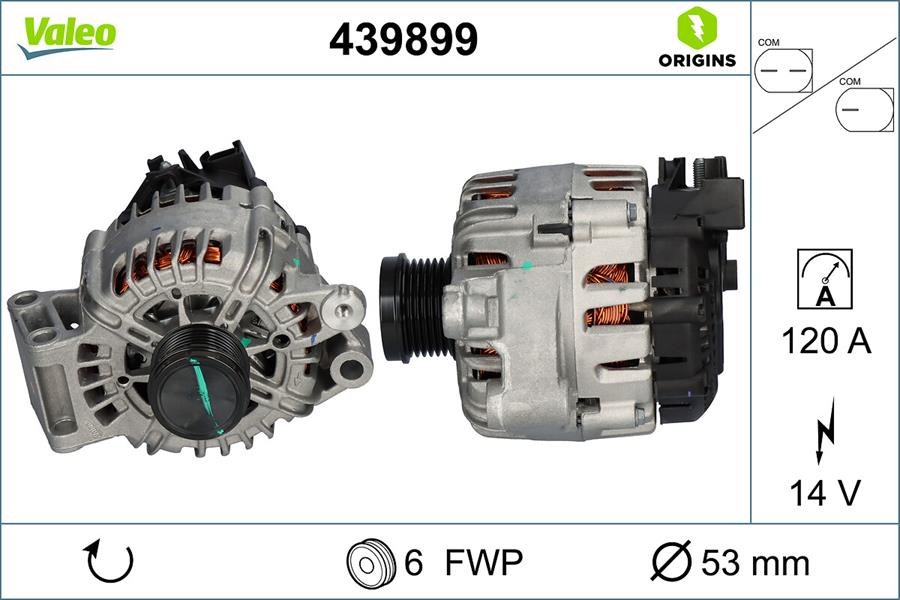 Ford Focus C-Max 1.6 EcoBoost 120 AMP Alternatör VALEO