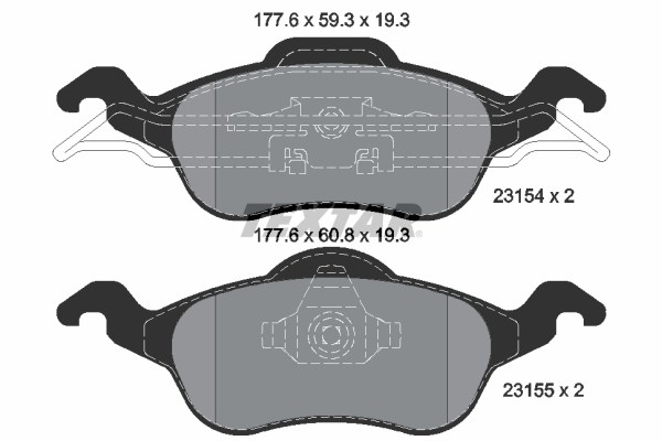 Ford Focus Ön Balata TEXTAR