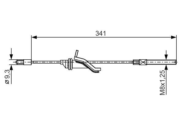 Ford Focus Ön El Fren Teli Diskli Tip 341mm BOSCH