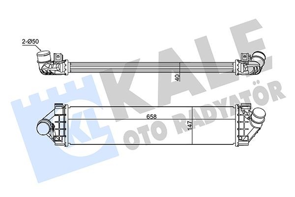 Ford Focus Turbo Radyatörü 1.6 TDCİ KALE-RADYATOR