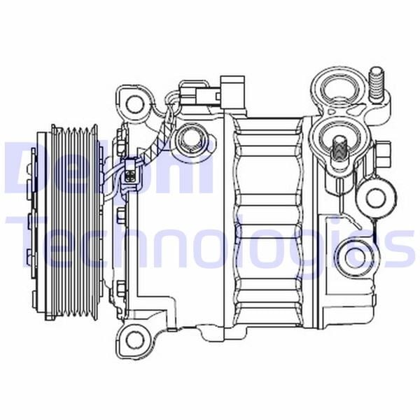 Ford Focus Mondeo Volvo S40 V50 V60 Klima Kompresörü [1.6 TDCİ] DELPHI