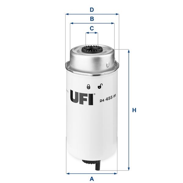 Ford Transit V348 Yakıt Filtresi UFI