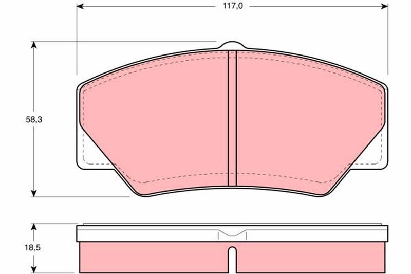 P 100 II Ön Disk Balata TRW