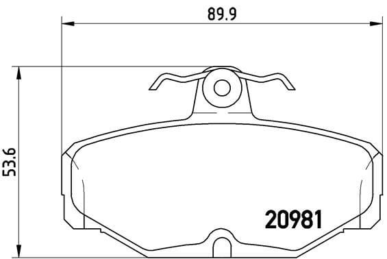 Ford Arka Fren Balatası BREMBO