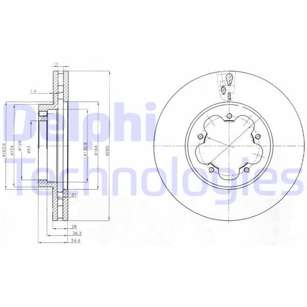 Ford Transit V347 Ön Fren Disk Aynası DELPHI