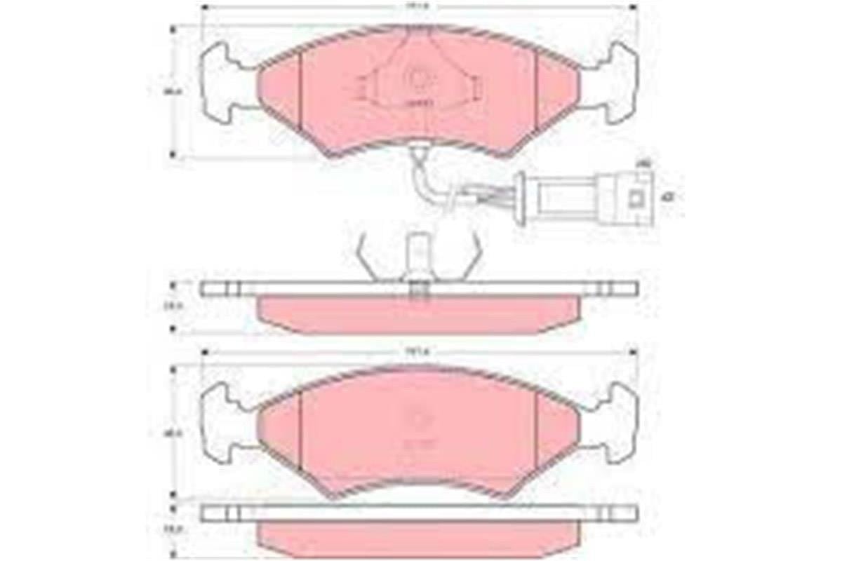 Ford Escort 4 Fiesta 4 Ön Fren Balatası Trw Wva 20640 6203650
