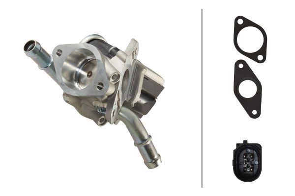 Transit V347 V348 Borulu Yeni Tip EGR Valfi 2.4TDCI - 3.2TDCI HELLA