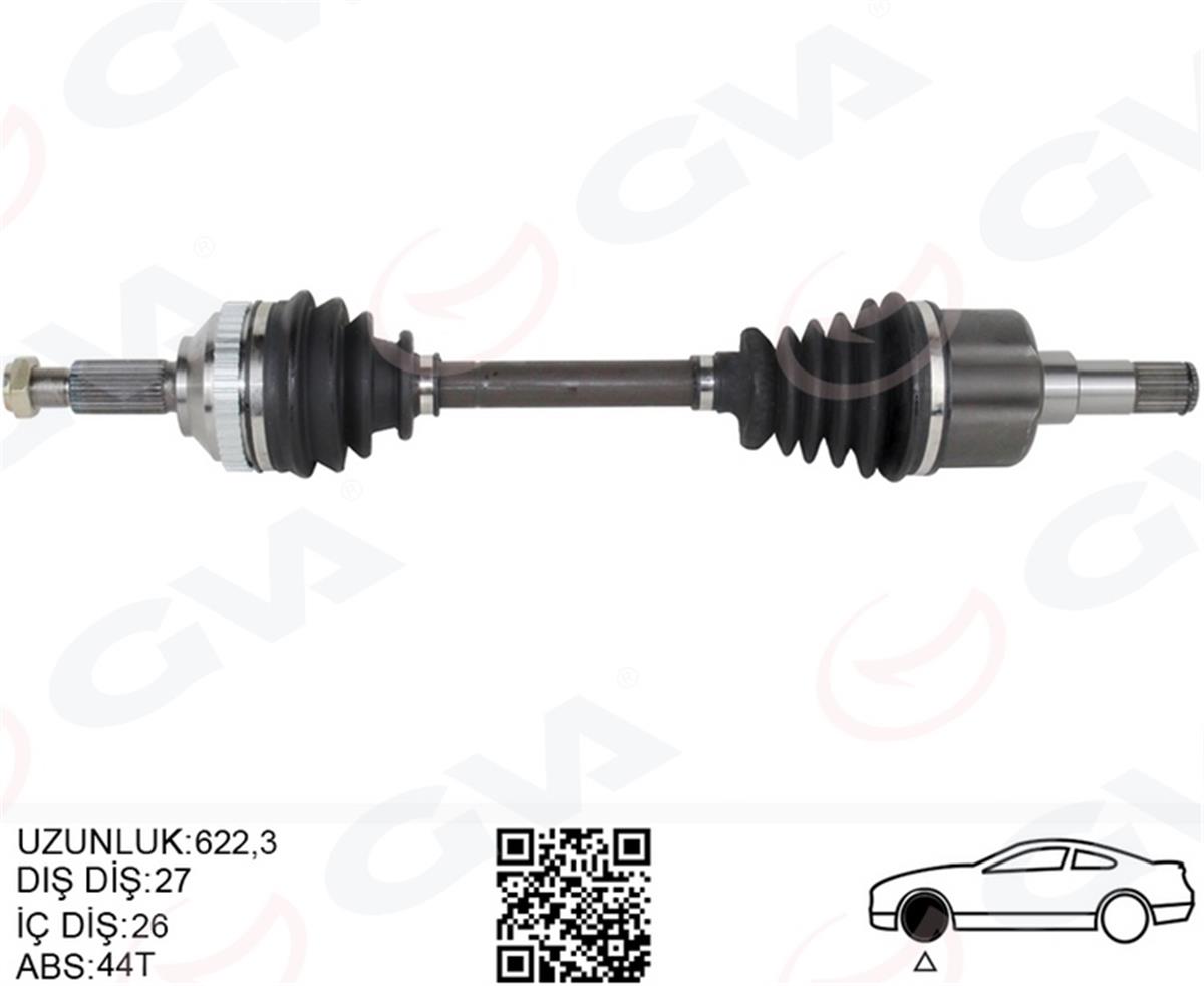 Ford Mondeo 1-2 (93>00) 1.6-1.8-2.0 Ön Aks Komple Sol Absli 96Bg3b437aab-1023212-1690738