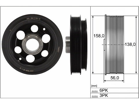 Transit V363 Krank Kasnağı INA