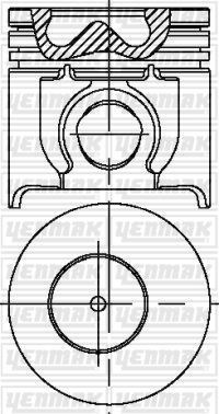 Ford Transit T15 Piston Segman 2.5DI TC 100PS 93.67mm 1.00 YENMAK