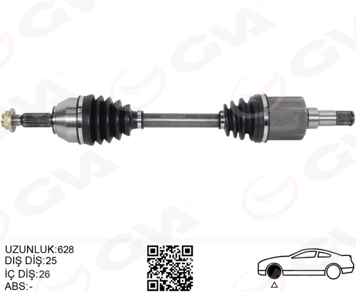 Ford Transit Connect 1.8 Tdci (02-14) Ön Aks Komple Sol 2T143b437cd-9T163b437aa