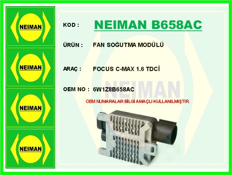 Ford Focus C-Max Fan Soğutma Modülü 1.6 TDCİ BESCHER