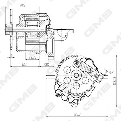 Ford Transit V348 V347 V363 V362 Ranger Yağ Pompası GMB