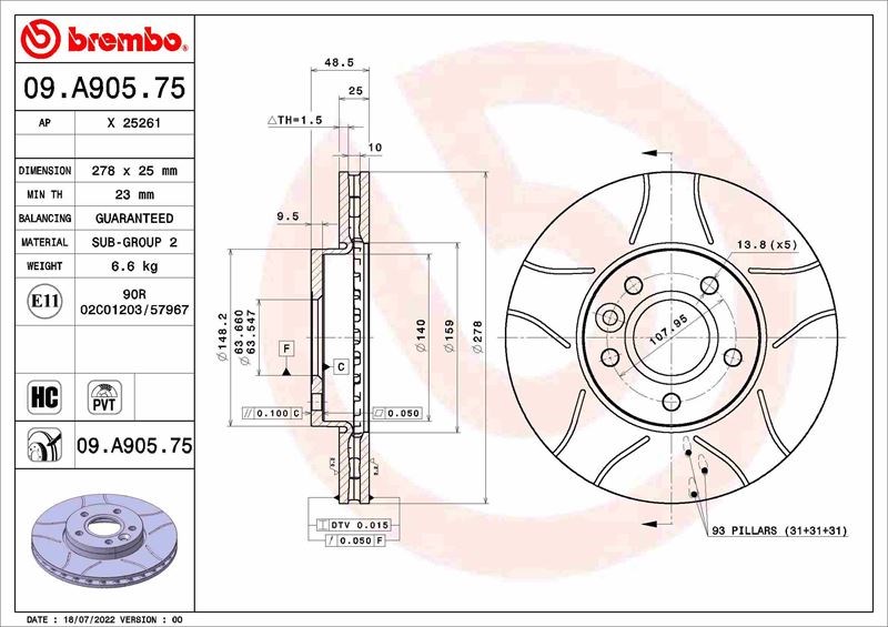 Ford Changan Focus Fren Diski BREMBO