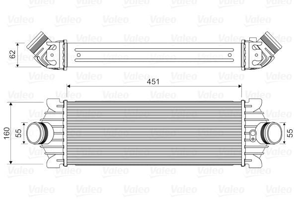 Ford Transit V347 V362 Custom Turbo Intercooler Radyatör VALEO