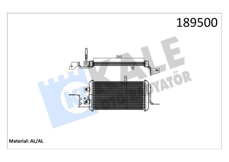 Ford Transit 430ED Yakıt Soğutucu KALE-RADYATOR