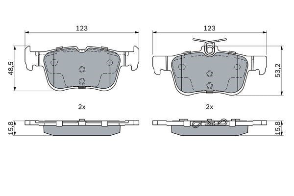 Ford Galaxy III Arka Fren Balatası BOSCH