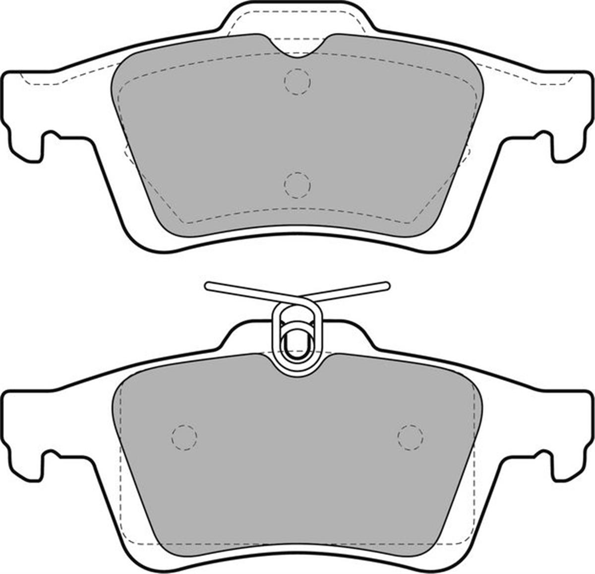 Ford Focus 2 Cmax (2003>) Laguna 3 (2007>) Arka Balata 3M512m008ac-440601689R-9319262