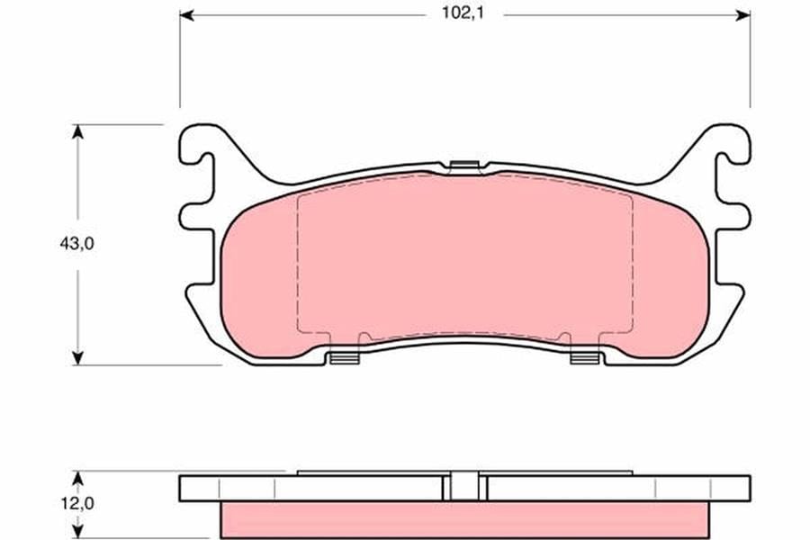 Ford Asia Oceania Laser / Laser Lidea BA2 Arka Disk Balata TRW