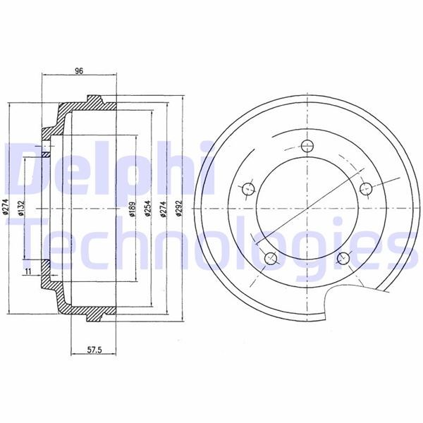 Ford Transit V185 Arka Fren Kampanası Ön Çeker DELPHI