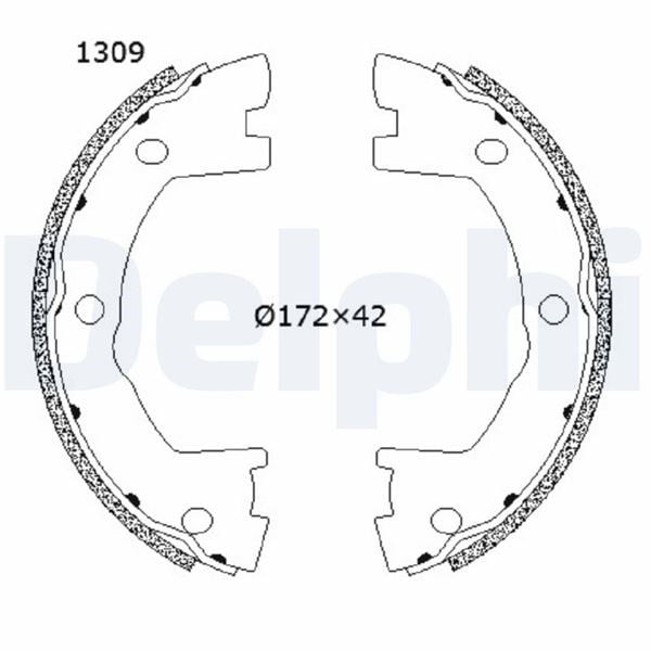 Ford Changan Mazda Arka Fren Pabucu DELPHI