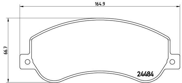 Ford Transit V348 Ön Fren Balatası Aksesuarlı BREMBO