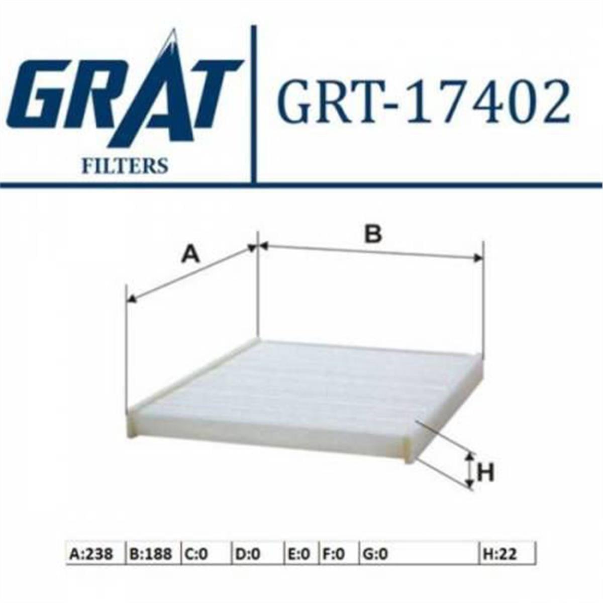 Ford B-Max Fiesta 6 Kabin Filtresi Grat Dizel Benzin 1.5Tdcı 1.6Tdcı