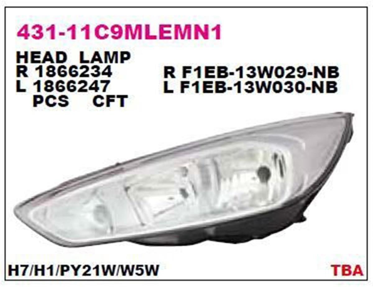 Ford Focus Bm 14- Sağ Far Depo F1eb 13W029 Aeb