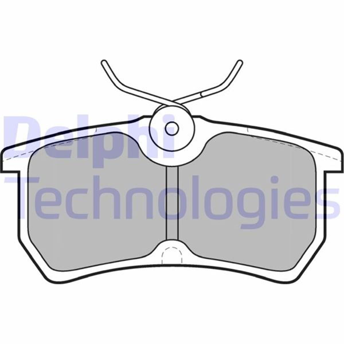 Fiesta V Focus 1.4/1.6/1.8/2.0 Arka Fren Balatası Delphi