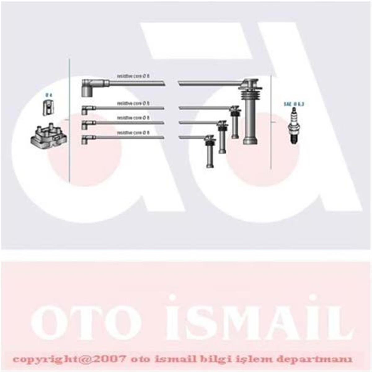Ford Fiesta (1996 Sonrası) Buji Kablo Tk 11107040-741742743
