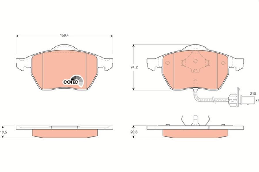 Ford Galaxy I Ön Aks Disk Balatası TRW