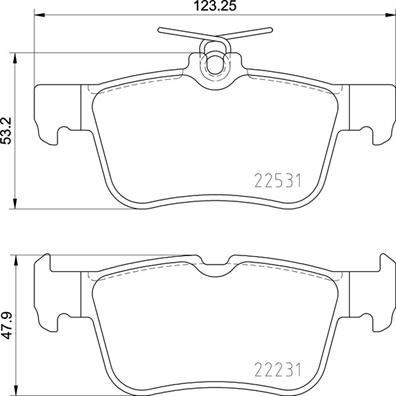 Ford Galaxy III Mondeo V Focus IV Arka Fren Balatası BREMBO