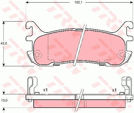 Ford Asia Oceania Laser / Laser Lidea BA2 Arka Disk Balata TRW