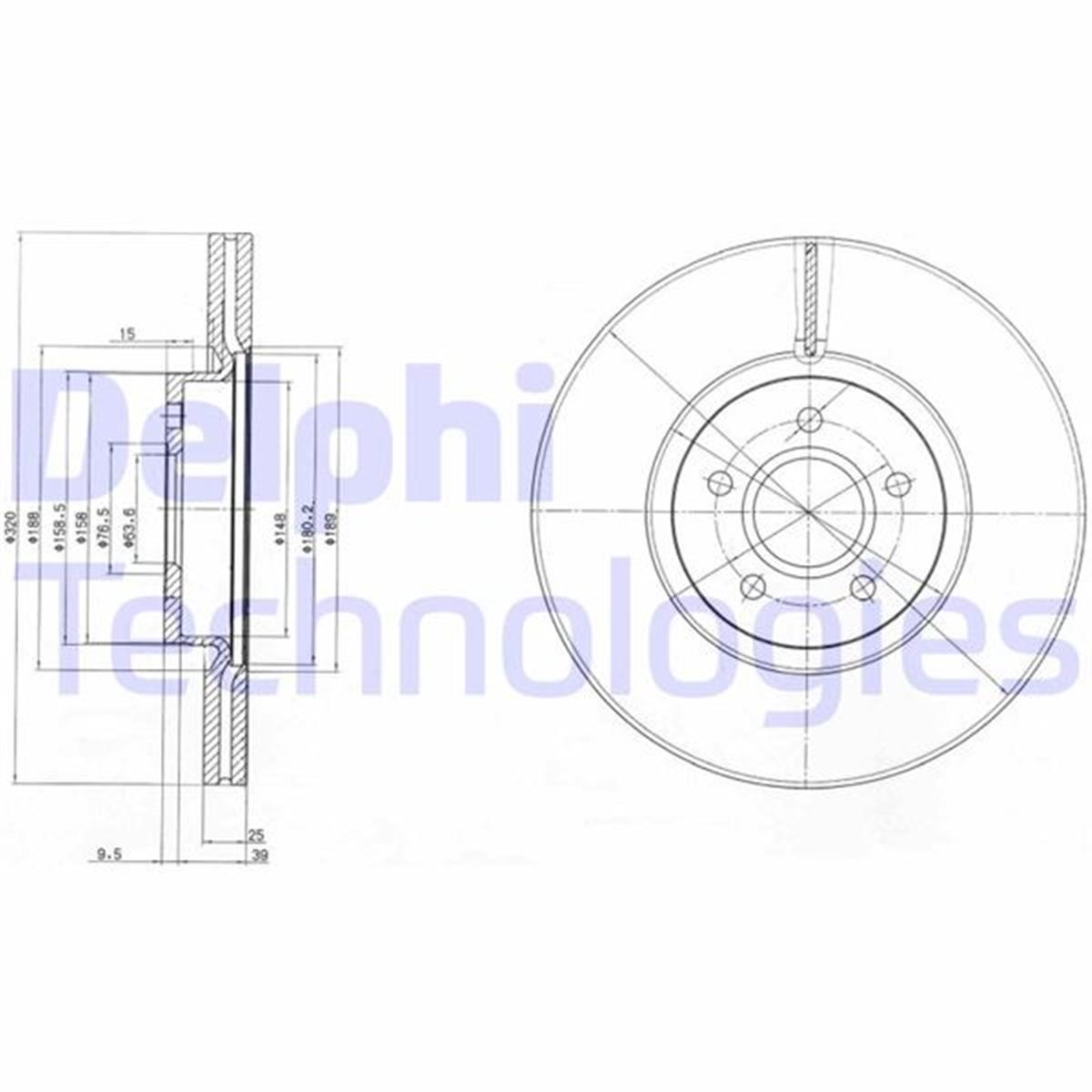 Ford Connect (12>) Focus 3 Ön Fren Aynası Cv611125fa-Cv611125ga-1829608