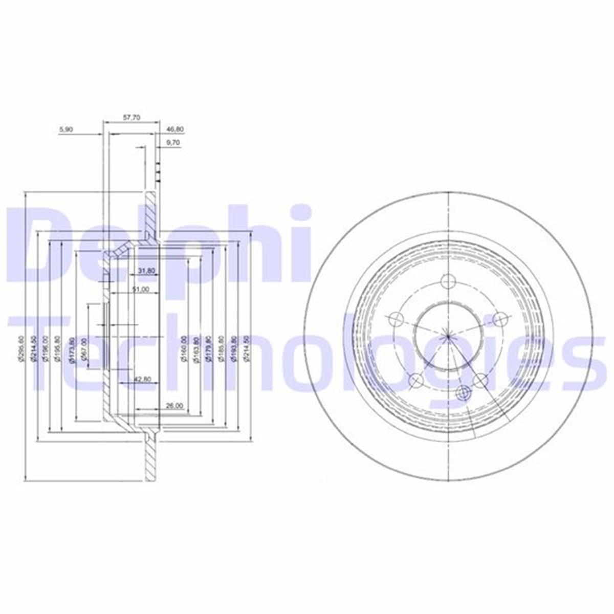 Ford Mondeo 4 S Max Galaxy (2007>2014) Arka Fren Disk Aynası 6G912a315ba-1405500-1379931