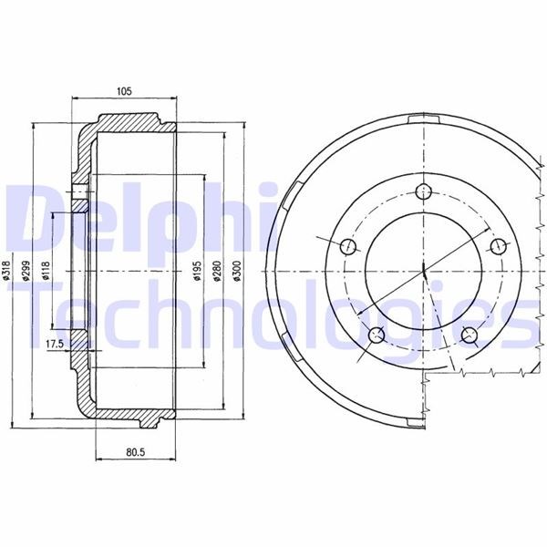 Ford Transit V.184 Arka Kampana Tek Teker DELPHI
